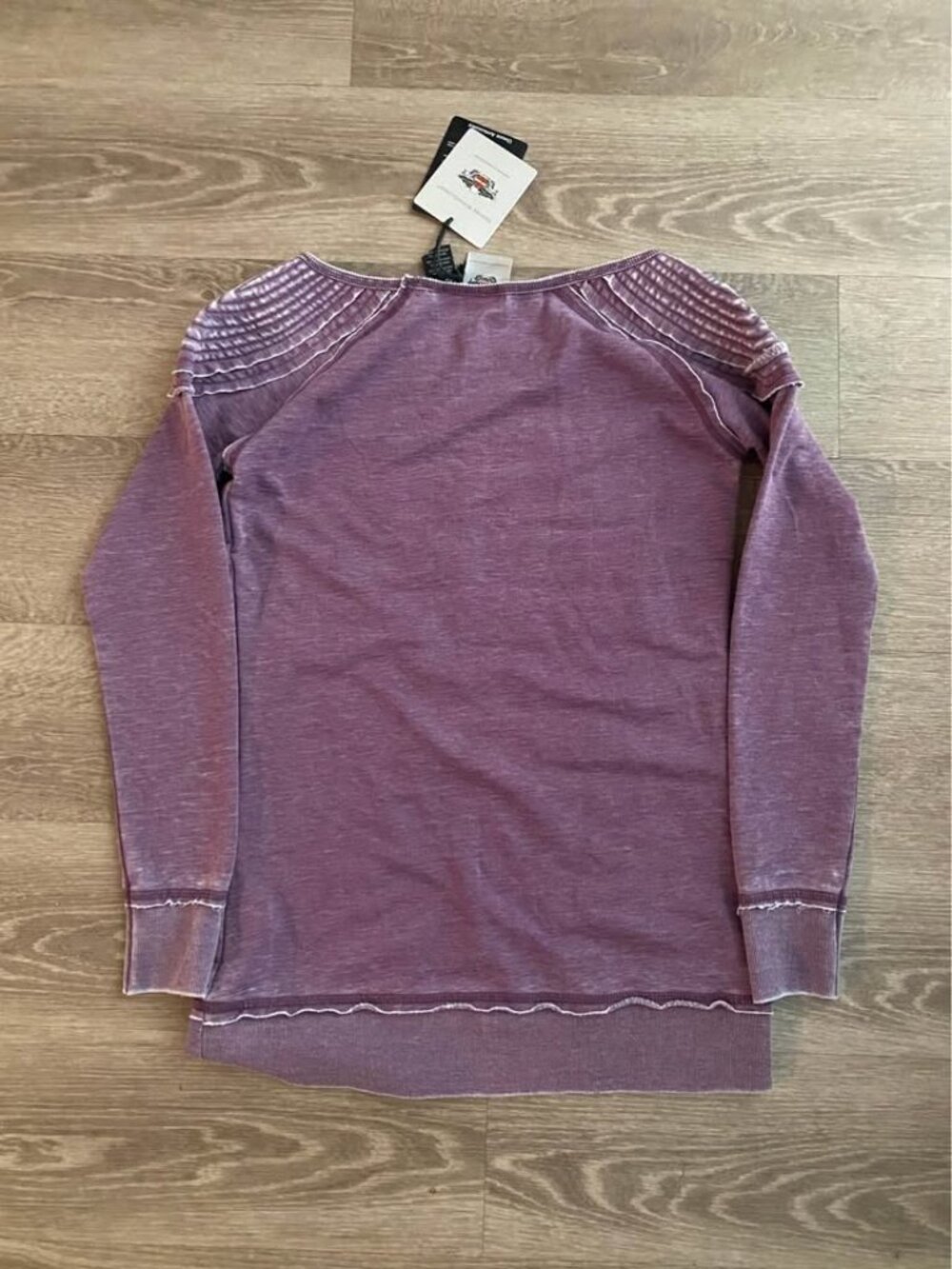 Harley-Davidson Women’s Plum Long Sleeve Top XS New With Tags Soft Cozy Graphic - Picture 4 of 4